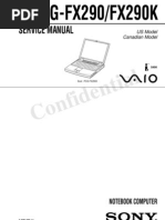 Download Sony Vaio PCG-FX290 Service Manual by alemoonlightbikers SN27658521 doc pdf
