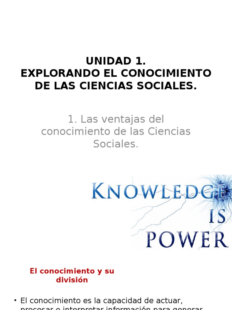 Explorando El Conocimiento de Las Ciencias Sociales | PDF | Ciencias ...