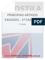 Principais Artigos Exigidos 1fase OAB