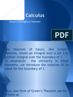 Gauss's Divergence Theorem