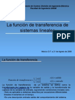 transferencia de sistemas lineales