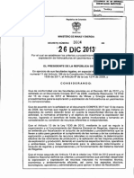 Decreto 3004 de 2013 Minminas