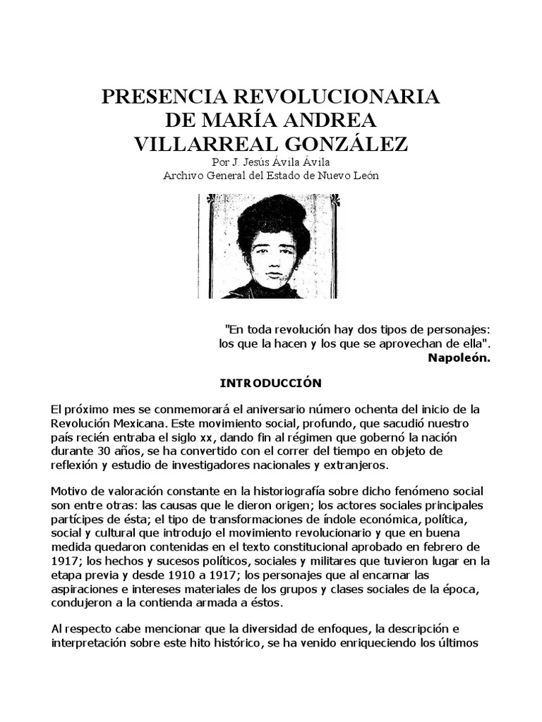 Presencia de María Andrea Villarreal | PDF | México | Agitación