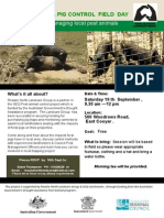 Feral Pig Control Session Flier - Rosalie NTH Landcare Sept 2015 - FINAL