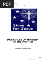 CTTNBC - 002 -Course Outline - Principles of Ministry