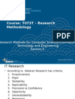 Course: 7073T - Research Methodology