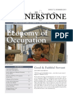 Cornerstone Issue #72 Israel’s Addiction to Palestine’s Economy (July 27, 2015)