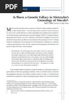 Is There a Genetic Fallacy in Nietzsches Genealogy