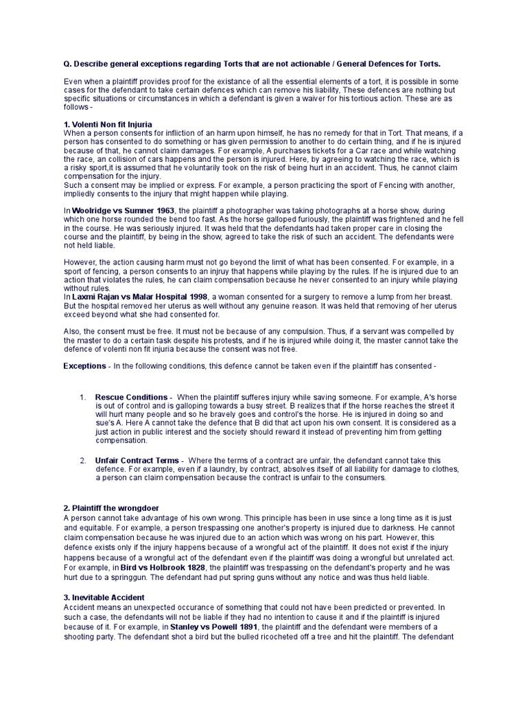 Torts Conversion (Law) Defamation