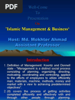 Concept of Management in Islam