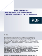 Department of Chemistry and Technology of Polymers