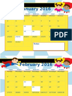 Superhero Calendar016 Superhero Calendar