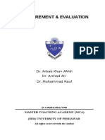 Measurement and Evaluation (Book) Abbasi