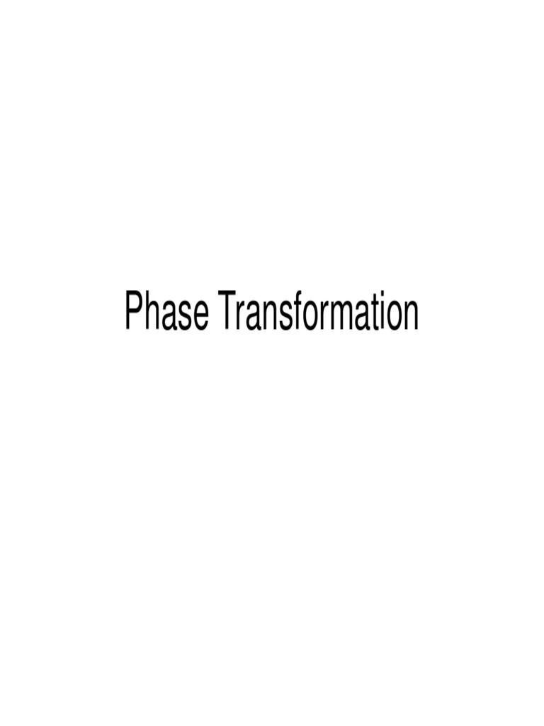 10 - Phase Transformation | PDF