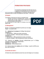 Informations Pratiques 2013