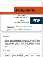 Solusio Placenta
