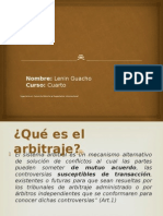 Diapositivas Arbitraje Lenin Guacho