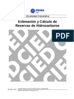 CIED PDVSA - Estimación y Cálculo de Reservas de Hidrocarburos