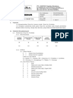 Prosedur Chop Number Chop No. Produksi