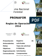 Difusion General Pronafor 2014