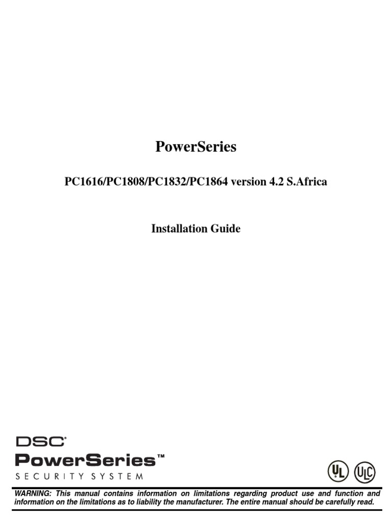DSC PC1616PC1832PC1864 V42 Saf Im 29007336R001 PDF PDF