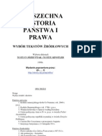 Powszechna Historia Państwia I Prawa (Wybór Tekstów Źródłowych) - Wyboru Dokonali Marian Józef Ptak I Marek Kinstler