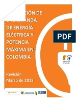 UPME Proyección Demanda Energía Eléctrica Marzo 2015