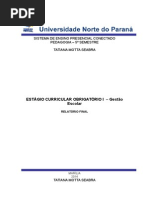 Estágio gestão escolar