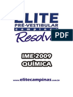 IME 2009 Química Gabarito Elite Vestibular