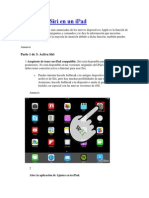 Cómo Usar Siri en Un iPad