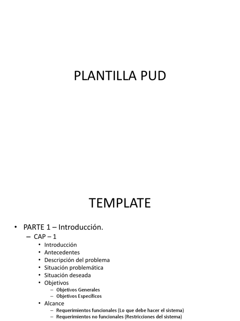 Plantilla PUDS | PDF | Caso de uso | Software