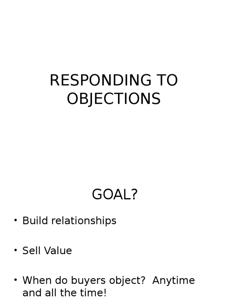 Mastering Objection Handling in Sales | PDF | Sales | Business