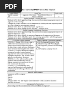 Argumentative Writing Lesson Plan | PDF | Lesson Plan | Argument