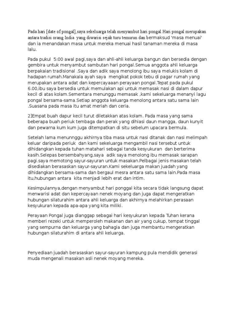 Pongal Moral Pdf