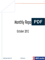 Monthly Report October 2012 Highlights Key Developments