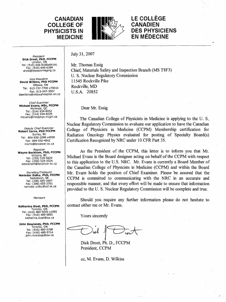 Canadian Med Phys Exam PDF Medical Physics Professional Certification