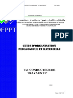 Guide d'Organisation Pédagogique Et Matérielle BTP-TSCT