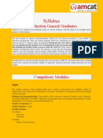 Syllabus: Introduction General Graduates