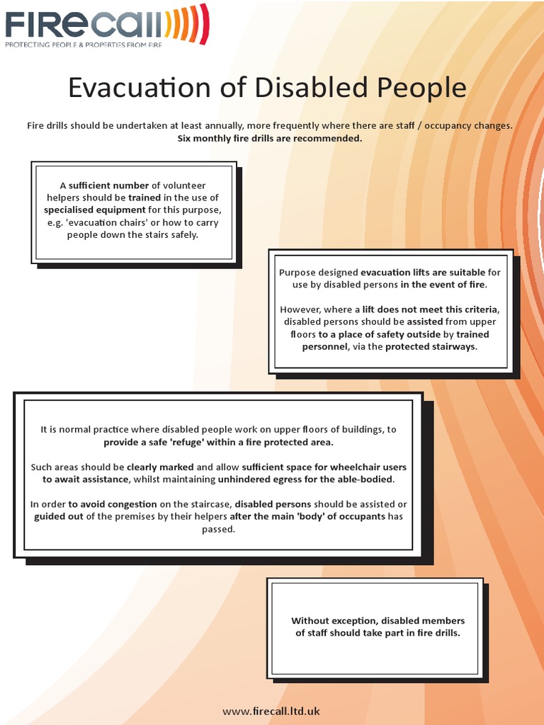 Evacuation Strategies for Disabled Individuals | PDF