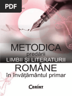 Fragment Metodica Predarii LB Si Lit Romane in Invatamantul Primar PDF