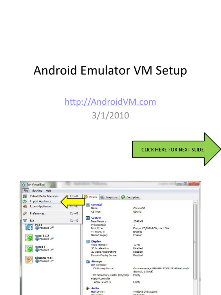 Android Emulator VM Configuration Guide | PDF
