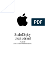 Studio Display 17inch CRT User Manual