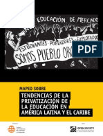 Mapeo sobre Tendencias de la privatización de la educacion en América Latina y el Caribe