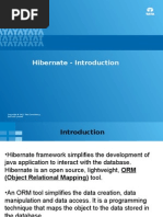 Hibernate - Introduction: Services Limited