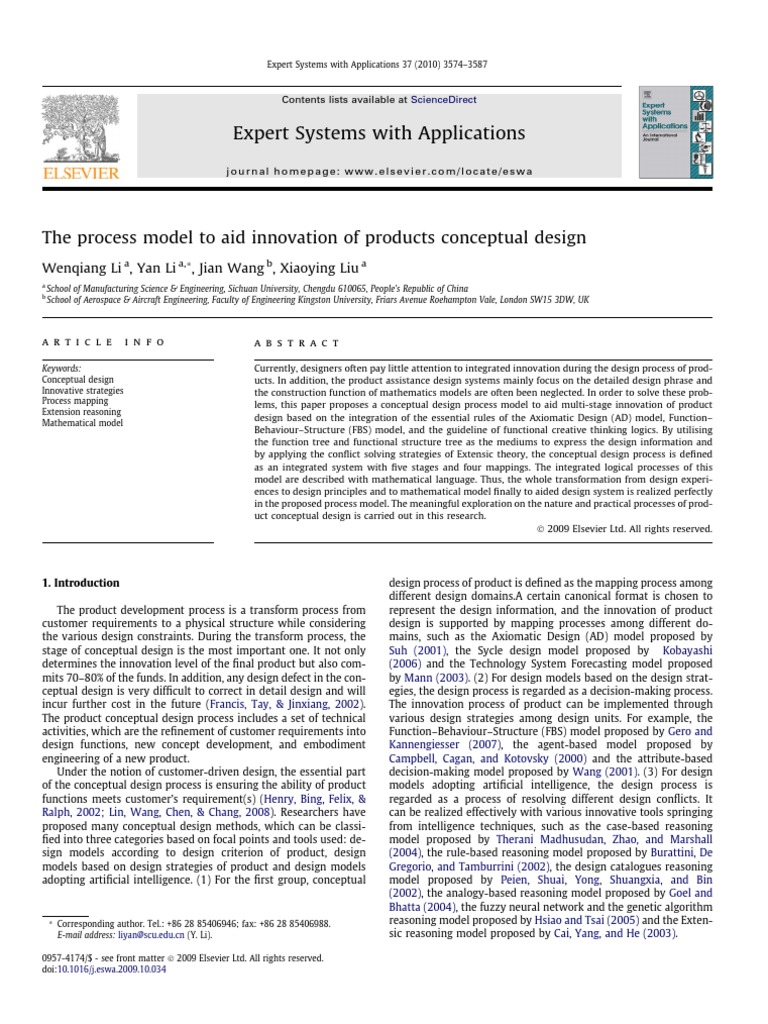 The Process Model To Aid Innovation of Products Conceptual Design 01 ...