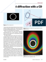 White-Light Diffraction With A CD: The Circular Slit. Basic Set-Up For The Experiment With The Reflective CD