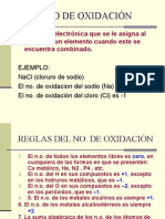 Numero de Oxidación: Es La Carga Electrónica Que Se Le Asigna Al Átomo de Un Elemento Cuando Este Se Encuentra Combinado