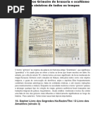 Top 10 Livros Grimoire de Bruxaria e Ocultismo Mais Sinistros de Todos Os Tempos