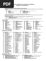 Códigos Para Cumplimentar El Impreso de Solicitud