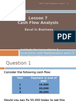 Lessons Lesson7 Excel in Business - Lesson7